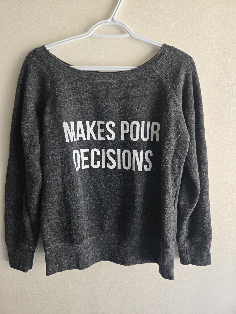 Charcoal 'Makes Pour Decisions' Women's Sweatshirt